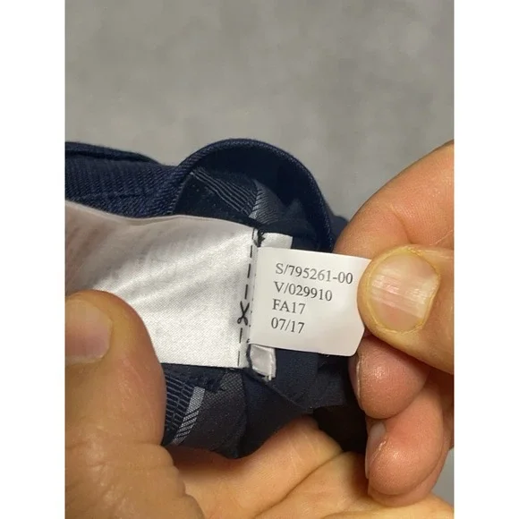 Banana Republic Pants Men 33X29 Blue Italy Barberis Canonico Super 110 Wool Luxe - Picture 12 of 12